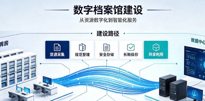 数字档案馆建设的五个阶段，你在哪一步？